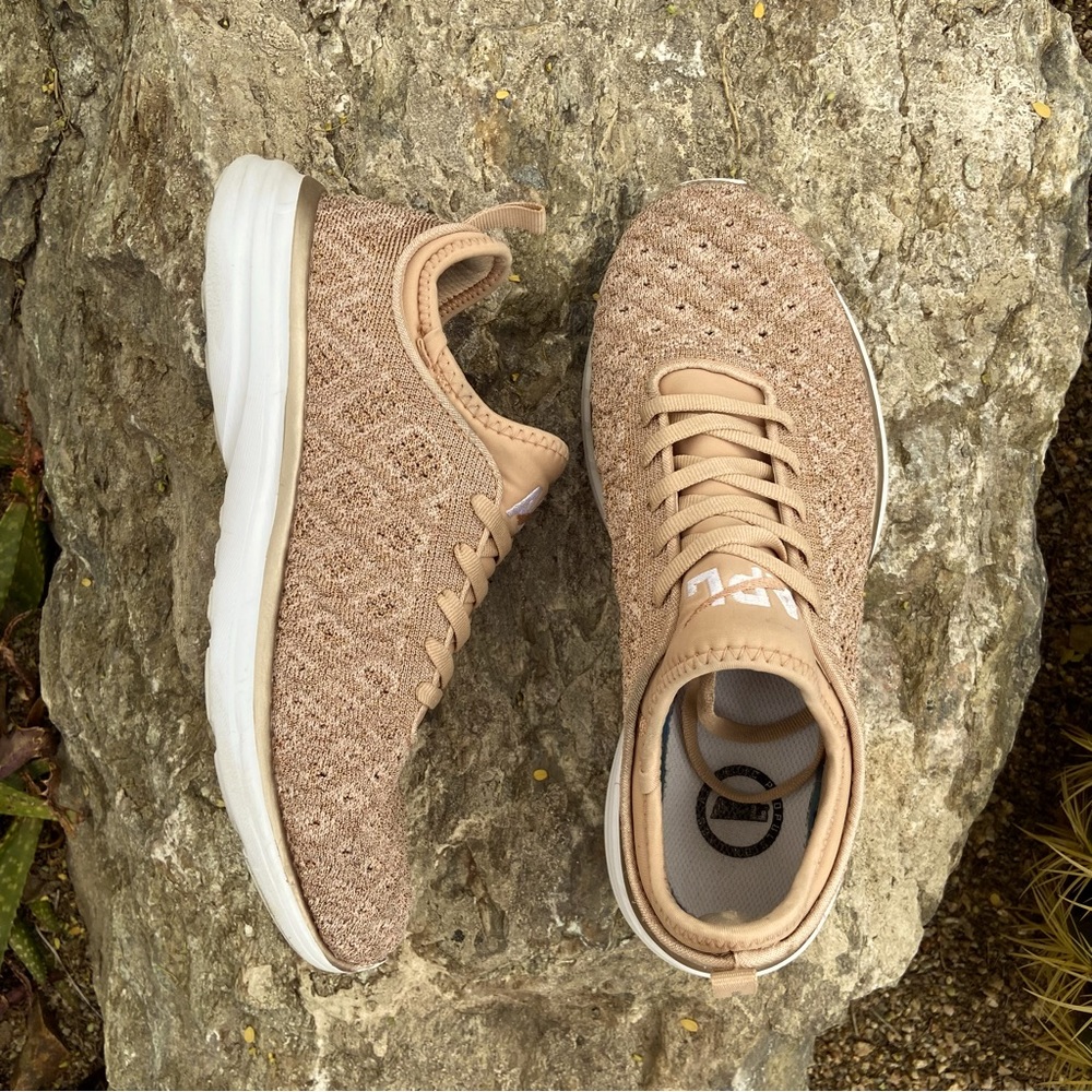 APL Running Shoes in Rose Gold